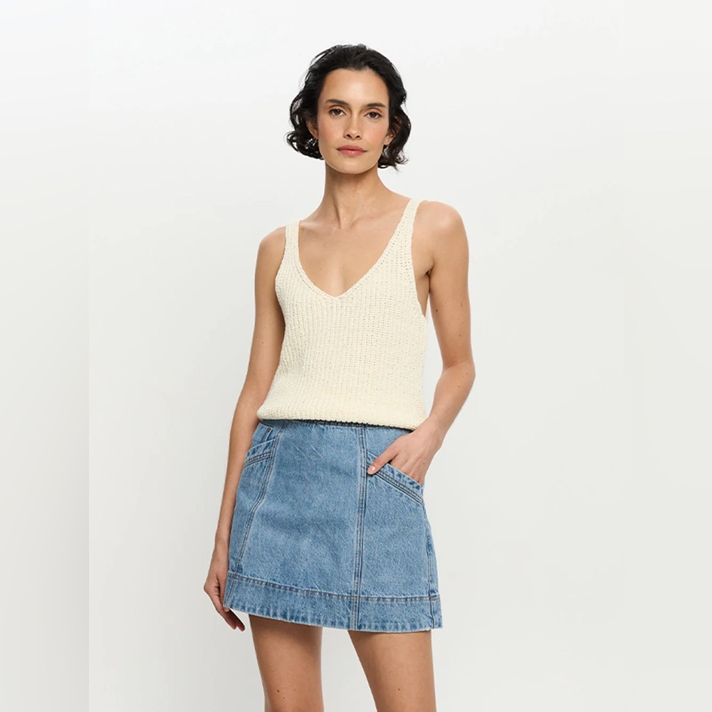 Kivari Lana Knit Cami - Ivory